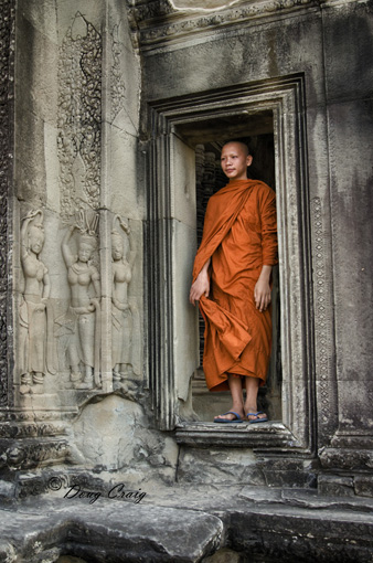 Monk At Angkor Wat