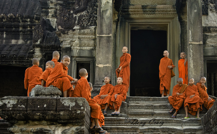 Novices At Angkor Wat