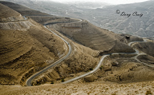 Serpentine Road In Jordan