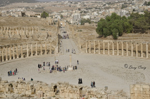 The Oval Plaza In Jerash